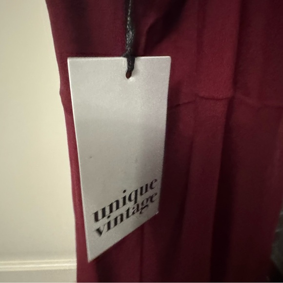 NWT Unique Vintage Sweetheart Neckline Swing Dress w/ Adjustable Straps (sz 14) - Picture 4 of 5